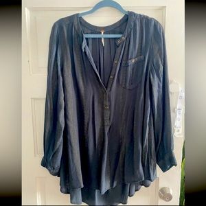 Dark Green Free people tunic/blouse M
